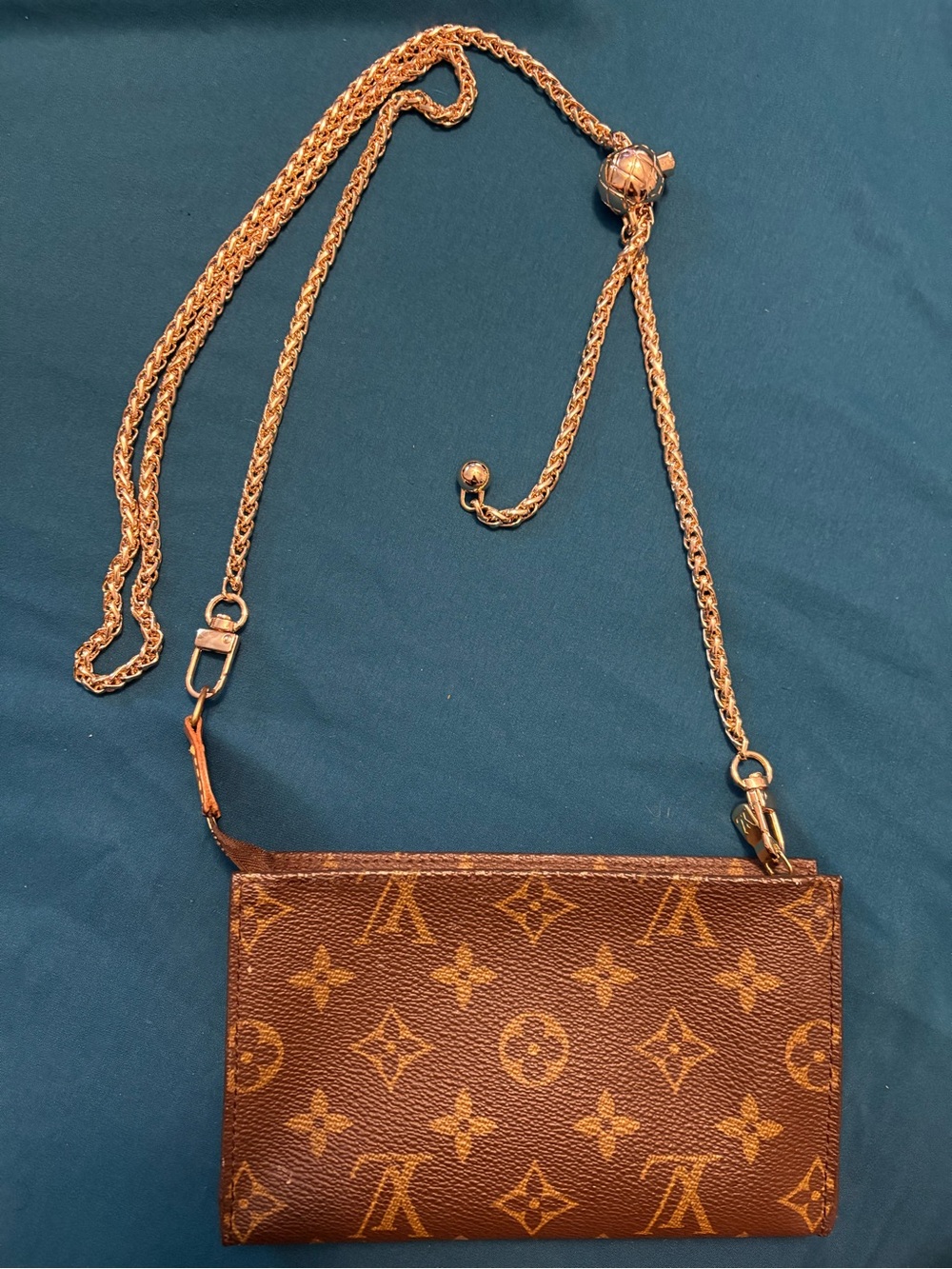 Authentic Brown LV Monogram Crossbody Bag - Picture 3 of 7